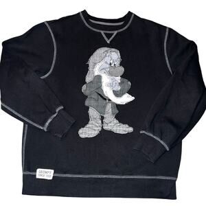 Disney Parks Grumpy Black Crewneck sweatshirt unisex size small seven dwarfs